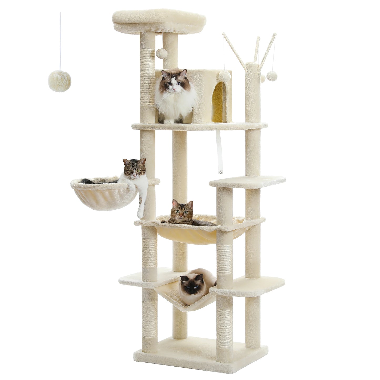 Multi-level Cat Tree Tower | Medium to Large Sized Cat Toy