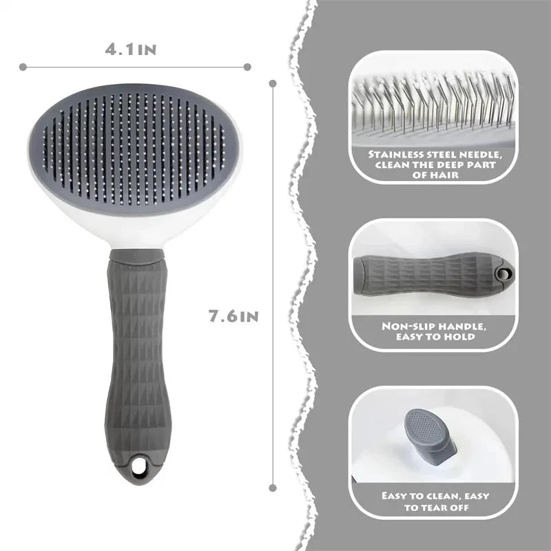 Pet Hair Remover Brush | Medium to Large Sized Cat Brush