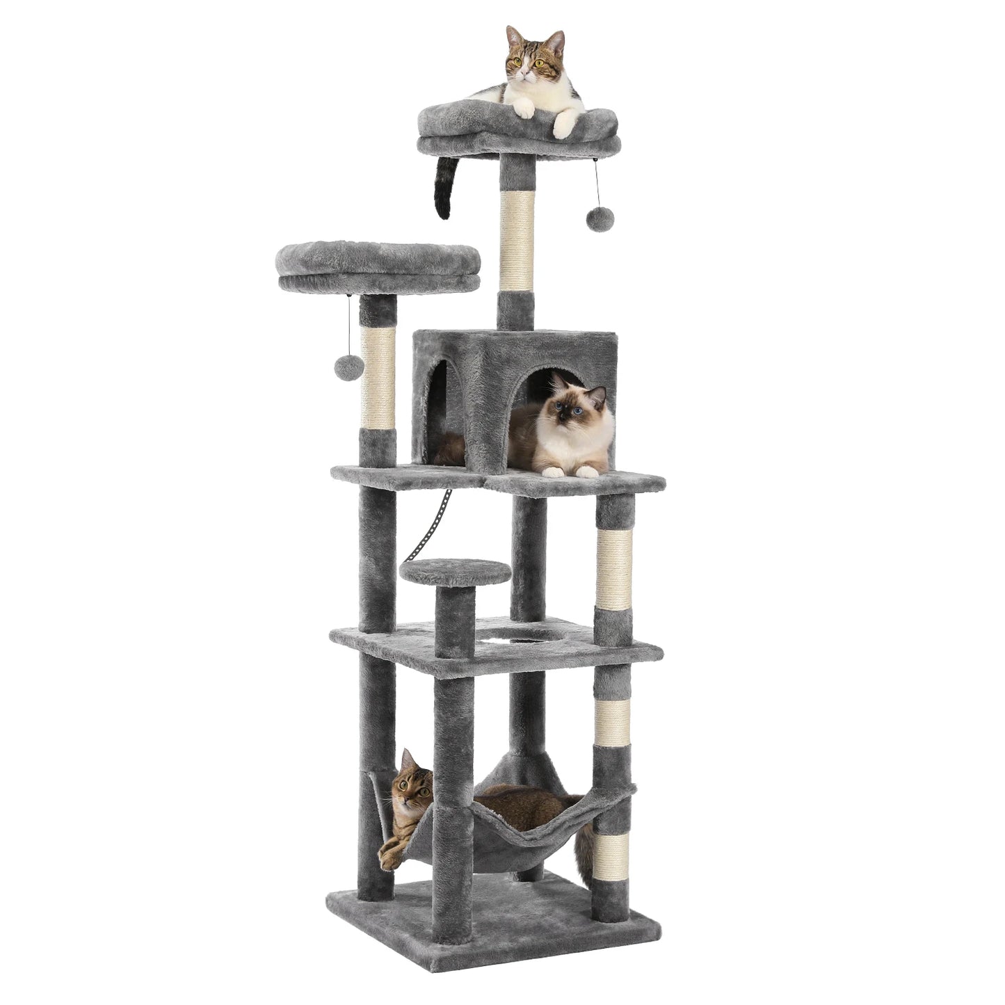 Multi-level Cat Tree Tower | Medium to Large Sized Cat Toy