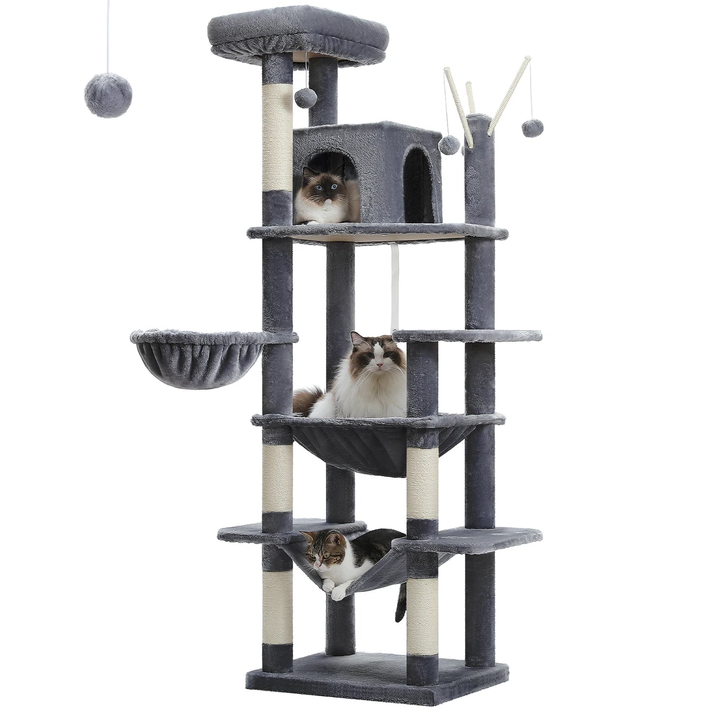 Multi-level Cat Tree Tower | Medium to Large Sized Cat Toy