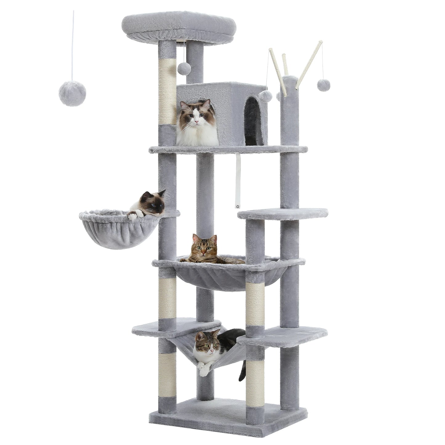 Multi-level Cat Tree Tower | Medium to Large Sized Cat Toy