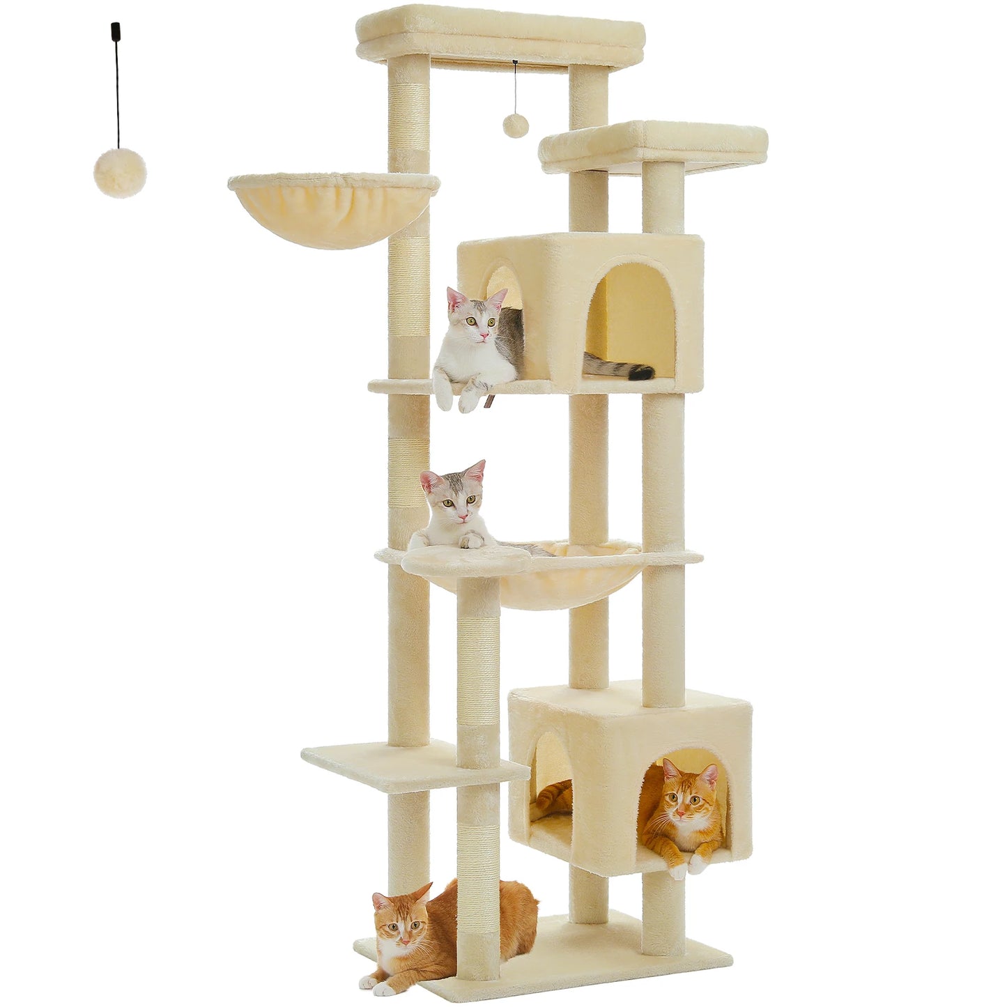 Multi-level Cat Tree Tower | Medium to Large Sized Cat Toy