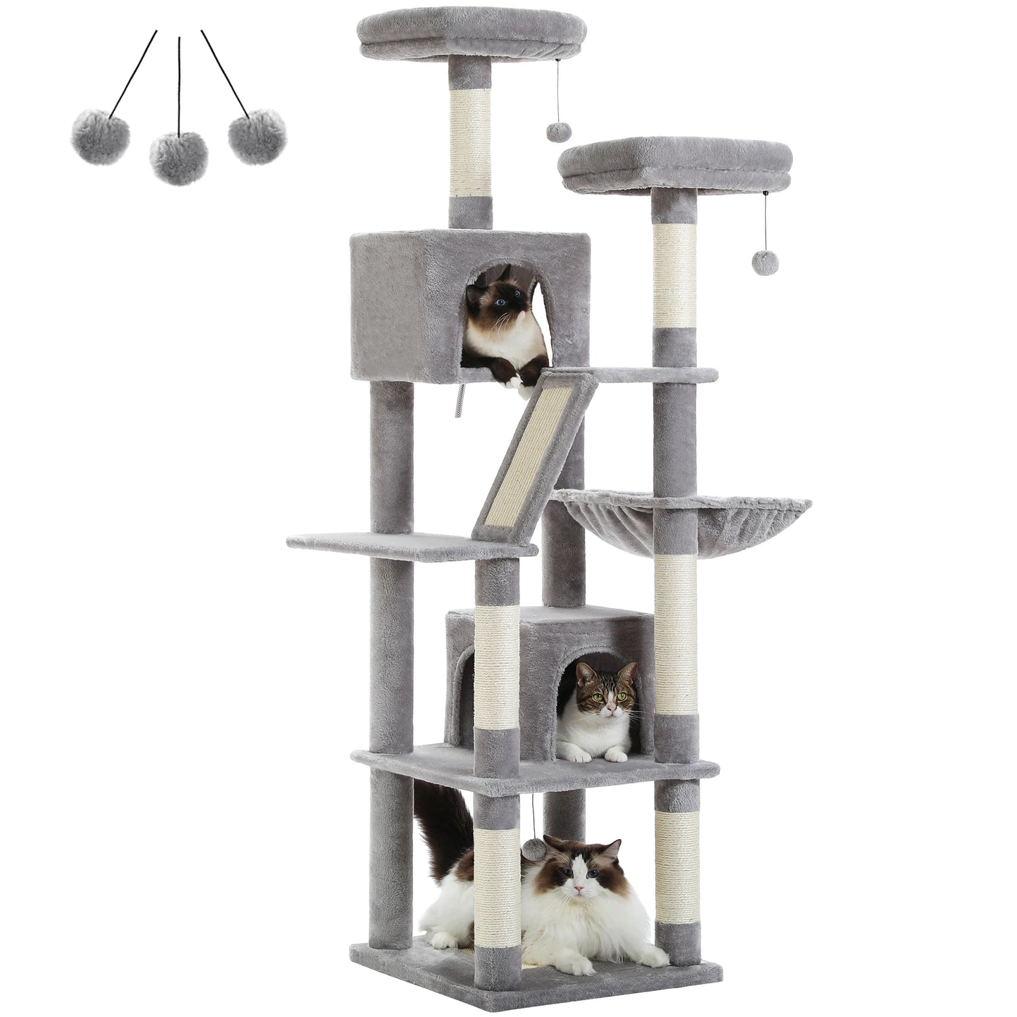 Multi-level Cat Tree Tower | Medium to Large Sized Cat Toy